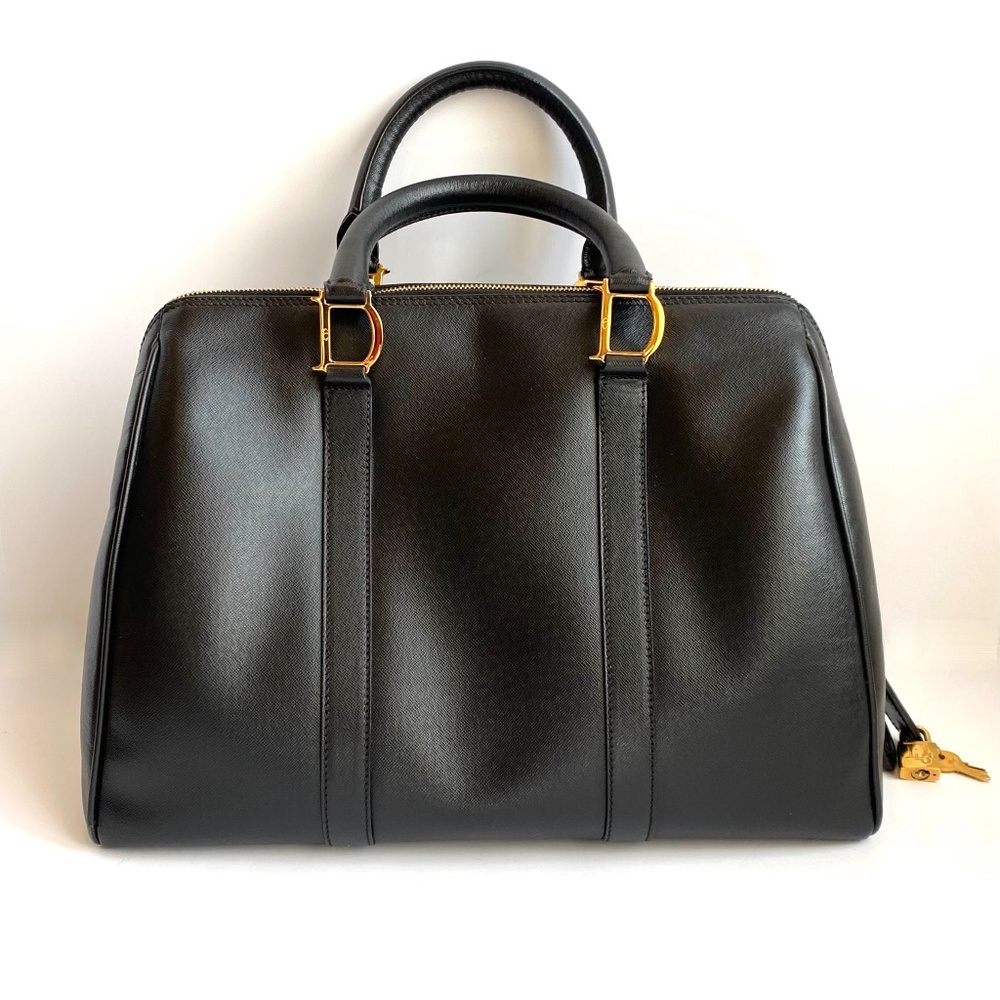 *RARE* Vintage Christian Dior Bag Traveller Travel Speedy Boston Black